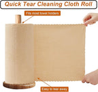 80 Pack Microfiber Cleaning Cloth Roll,Lint Free Rags & Tear Away Reusable Towels Washable Scratch,Ultra Absorbent Dish Rags(12" x 12") for Car Kitchen Home Garage-Apricot Yellow