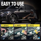 LOCBONDSO Ceramic Coating Spray for Cars - Shiny Car Paint Stuff, Hydrophobic Car Wax Spray, Easy to Use, Add Gloss, Shine and Protection for Cars, RVs, Motorcycles, 10 oz