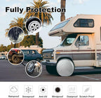 Explore Land Weatherproof Tire Covers 4 Pack Alumium Wheel Protector for Truck, SUV, Trailer, Camper, RV,S (Fits Diameter 29"-31.75"), Silver, Set of 4