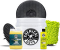 Chemical Guys CWS80364BK Car Wash Detailing Bucket, Mitt & Accessories Bundle (6 Items) Featuring Clean Slate Deep Surface Cleaning Car Wash Soap, 64 oz (.5 Gal) - for Cars, Trucks, SUVs, RVs & More