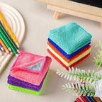 Gersoniel 16 Pcs Magnetic Cleaning Cloth Dry Erase Reusable Magnetic Microfiber Whiteboard Cleaning Cloth Towel for Dry Erase Board Whiteboard Classroom Home Office (Multiple Colors,6 x 6 Inch)
