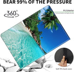 Case for 7" Kindle Paperwhite 12th Generation 2024 & Kindle Colorsoft Signature Edition,Leather Folio Adjustable Stand Cover Auto Wake/Sleep for Kindle Paperwhite 2024,Green Sea Beach