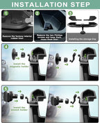 Magnetic Phone Mount for Jeep 2021-2023 Wrangler JL JLU 4XE - Dashboard Phone Holder with Magsafe for Jeep Wrangler JL 4XE Accessories (Not for Gladiator)