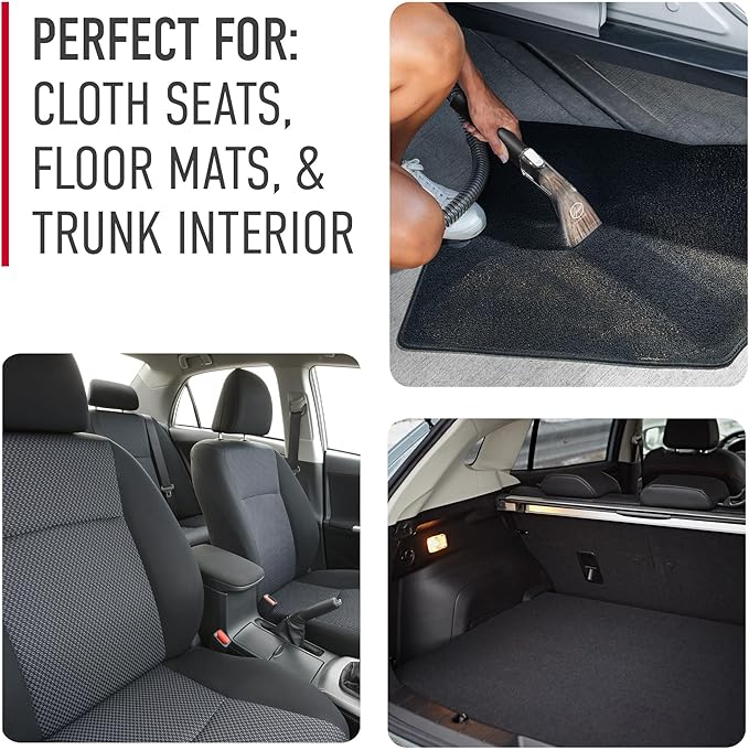 Hoover Auto Portable Spot Cleaner Solution, 64 oz., Fresh Car Scent, Car Interior Upholstery Cleaner and Protectant, Tackles Tough Stains and Pet Messes, Designed for Hoover CleanSlate Spot Cleaners
