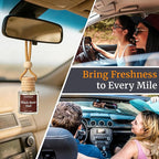 Hanging Car Air Freshener - Aromtopia Woody Scent Car Fragrance Diffusers - Car Odor Eliminator - Long Lasting Scent - Auto Accessories - Wilderness, Pack of 2