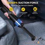 Hand Held Car Vacuum Cleaner, 15000Pa High Powers 5-in-1 Portable Lightweight Mini Vacuum Cleaner for Car, Home & Pet Hair