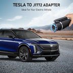 Tesla to J1772 Adapter, Max 80A 240V Fast Charging J1772 EV Charger Adapter compatible with Ford, Cadillac, Rivian, BMW, Benz Electric Cars, Tesla Mobile charger/Wall Connectors/Destination Chargers