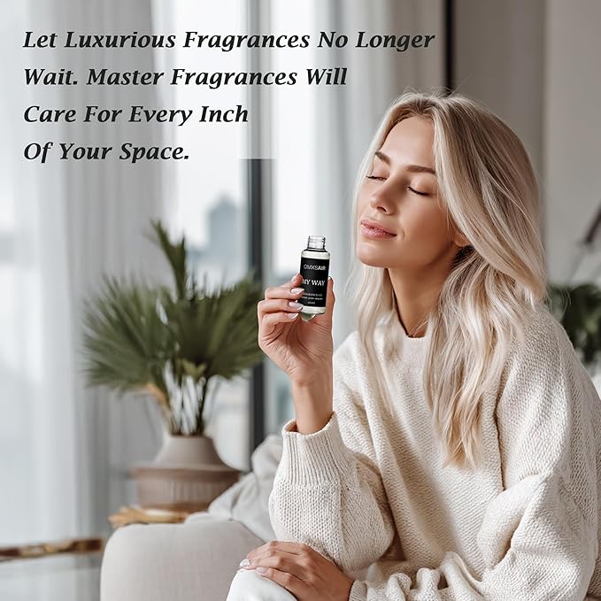 Luxury Hotel Scent Santal Oil Diffuser Refill Kit | Long Lasting Essential Oil for Large Room, HVAC & Car Waterless Fragrance Diffusers| Nanotech Formula| Spa Calming Aromatherapy Oil (20ml/0.7FL oz)