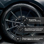 Blackline Blackout Sprayable Trim and Tire Dressing - Premium Satin Finish, No Sling, UV and Water Resistant - For Plastic, Rubber, Vinyl, and Tires - Safe for All Vehicles - 16 fl oz