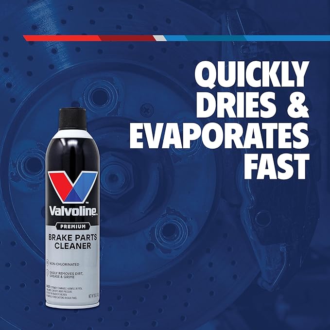 Valvoline Heavy Duty Brake Parts Cleaner, VOC Compliant, Formula Easily Cleans Brake Dust, Carbon, Gum, Varnish and Unpainted Metal Parts, 15oz