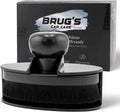 Brug's Pro Tire Shine Applicator Brush, 4 Inch Wide Head, Soft Bristles with Stand