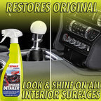 SONAX Interior Detailer | Multi-Surface Interior Cleaner for Dash, Plastics, Screens & Trim, Removes Dust & Fingerprints | Streak-Free Finish, UV Protection, | DIY Car Care Formula Made Easy