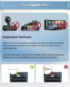 Backup Camera【 Switchable Button】 Support AHD 1080P/720P/CVBS/PAL, 170° Wide Angle, Super Clear Night Vision, IP69 Waterproof Reverse Camera, Front/Side/Rear View Camera for Cars/Trucks/SUVs/Vans