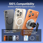 Phone Mount for Nissan Rogue (2021-2024 2025, 8" Screen) / Altima (2019-25) / Sentra (2020-25), 15W Wireless Charger, Magnetic Phone Holder, 360°Magsafe Car Mount, 2022 2023 Nissan Rogue Accessories