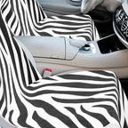 Hahafelt 2 Pack Car Seat Towel Covers with Storage Bag, 63 x 32 Inch Universal Non Slip Waterproof Sweat Protector for Car Truck, Gym Swimming Running, Machine Washable (Zebra)