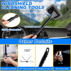 AUTODECO 41Pcs Car Cleaning Wash Kit Interior Detailing Cleaner Kit with High Power Handheld Vacuum, Collapsible Bucket, Windshield Tool, Snow Shovel, Tire Brush, Complete Car Care Tools, Black