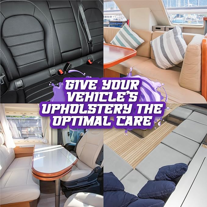 Salty Captain Sun Stroke Marine Vinyl Protectant Spray - (BlackBerry Scent) Boat, Car & Jetski Vinyl UV Protection Spray | Sun Guard, Saltwater & Moisture Protector for Vinyl Boat Seats & Jet Skis