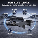 Glove Box Organizer Compatible with Hyundai Santa Fe 2026 2025 2024, Interior Accessories Glove Box Compartment Insert Storage Dividers for 2024-2026 Santa Fe, Black