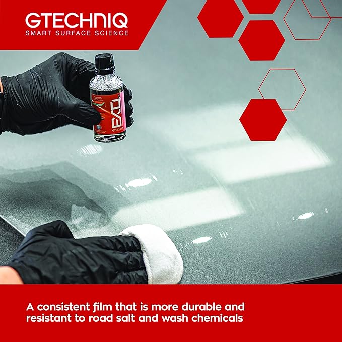 Gtechniq EXO Crystal Hydrophobic, Dirt Repellent Coating for Cars, Easy to Apply - 30ml (Sufficient for 1 Small-Med Car) - 18-24 Month Protection