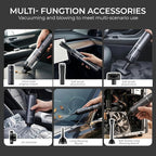 Apical Life Handheld Vacuum Cleaner, EV1396 Cordless 100W 16000Pa Strong Suction with 14–24 Min Runtime, Multi-Nozzle Design & Floor Brush for Home Cleaning, Car Detailing & Tight Spaces