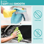 Microfiber Cleaning Cloth - 60 Pack Shop Towels, 12" x 12" Cleaning Rags Lint Free, Reusable Microfiber Towels for Cars Kitchen Automotive House Office
