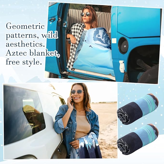 Hahafelt 2 Pack Car Seat Towel Covers Athletic Running Towel Performance Microfiber Post Workout Sweat Washable Cover Non Slip for Seat Outdoor Sport (Glacier)