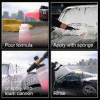Suds Lab XP High Foaming Exterior Car Wash Shampoo, Effectively Removes Dirt and Grime, Use with Foam Cannon or Bucket Wash, 32 oz