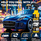Berthg Ceramic Coating for Cars -300ml Nano Hydrophobic Ceramic Spray Coating Agent, Easy-to-Spray Auto Paint Protection Kit with Microfiber Cloth for Car Coating Spray & Shine