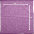 GREEN LIFESTYLE Microfiber Cleaning Cloth 11.5" x 11.5" 50 Pack - Edgeless Microfiber Towels for Cars, Cleaning Rags, Lint Free Car Microfiber Towel, Reusable Cleaning Cloths (Multicolor)