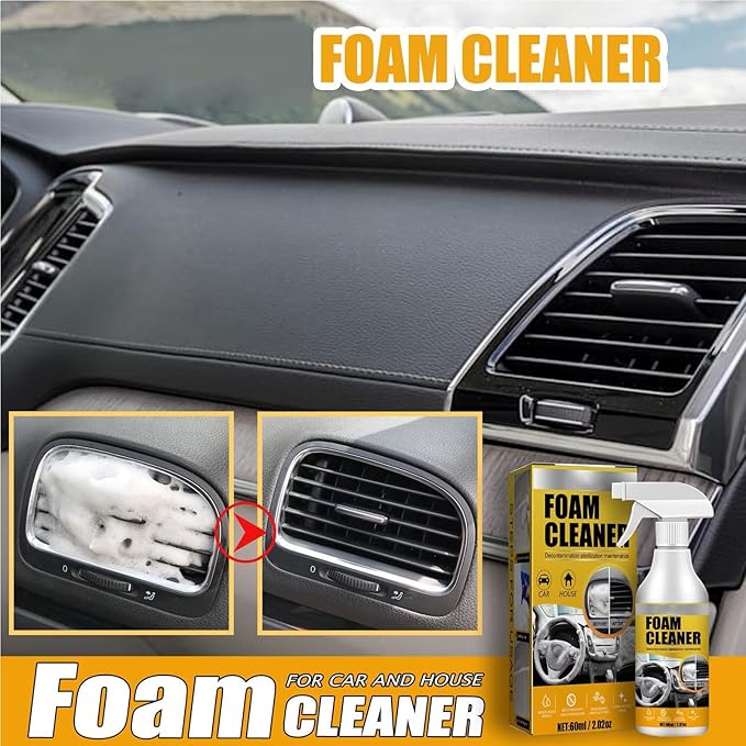 Foam Cleaner for Car, Foam Cleaner All Purpose, Foam Cleaner for Car Interior, Multi-Purpose Car Upholstery Cleaner for Car Seats Leather (1PC)