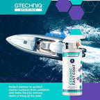 Gtechniq Ceramic Fast Coat - Marine Ceramic Coat - Spray-on, Wipe-Off Ceramic Sealant for Boats - High Gloss, Optically Clear Finish, UV Protection - Dirt & Water Repellent
