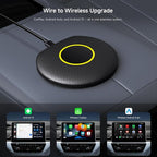 Wireless CarPlay Adapter, Magic AI Box with 4G LTE | GPS | Full Android OS, Wireless CarPlay Box Compatible with Wired Factory CarPlay & Android Auto, Support for YouTube/Netflix