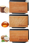 Car Air Freshener, Natural Wood Air Freshener Long Lasting, Car Air Freshener Diffuser with Metal Clip, Magnetic Auto Accessories, Car Odor Eliminator Variety Scent Refill (Teak - Coconut - Amber)