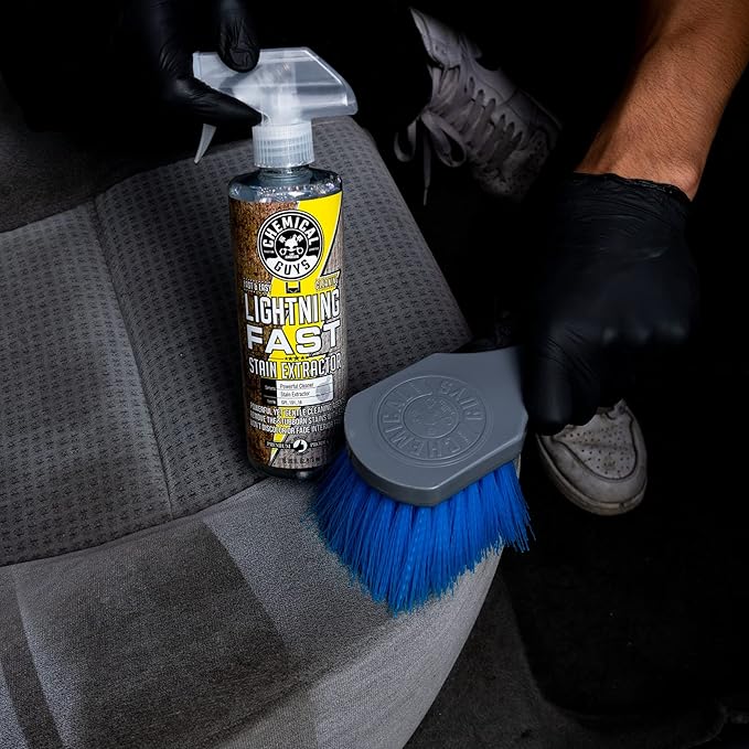 Chemical Guys All Duty Brush Kit, ACCG09 Wheel Works Brush + ACCG02 Nice & Stiff Heavy Duty Carpet & Interior Brush + ACCG05 Big Blue Stiffy Heavy Duty Brush + ACCG08 Wheelie Exterior Surface Brush
