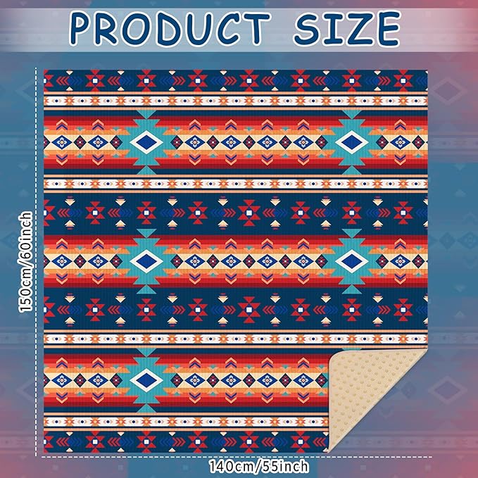 Lonfliness Car Seat Cover Towel Non Slip Back Seat Car Seat Towel Performance Microfiber Athletic Running Towel Washable Seat Cover for Gym Workout Sweat Outdoor Sport Beach Hiking Yoga (Aztec)