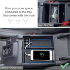 TOPINSTALL New Blue Tray Compatible with 2021-2024 Ford Bronco & 2025+ Bronco 2-Door & 2025+ 4-Door Manual Transmission, Full Size Bronco Organizer (Not for Sport Model & 25 4 Doors AT)