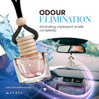 Ocean Fresh Car Air Freshener | Long Lasting Hanging Car Freshener with Vent Clip | New Car Fragrance, Slow-Release Aroma Technology, Adjustable Scent Intensity | Scented Interior Diffuser by Perfa