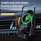 Car Vent Phone Holder - Wireless Fast Charging MagSafe Mount for iPhone and Android with Automatic Clamping, Built-in Battery and Sensors