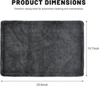Car Microfiber Towels, 23.6" × 15.7" Ultra Absorbent Drying Towel Twisted-Loop Detailing Cloth, 1200GSM Thick Cleaning Cloth Scratch-Free Quick Dry Towel for Car Truck SUV