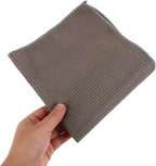 GALPADA Microfiber Car Care Towel 40x40cm Gray Waffle Pattern Absorbent Auto Detailing Cloth for Car Wash and Interior Cleaning