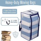VENO 2 Pack Heavy Duty Moving Bags with Backpack Straps, Zippers & Handles, Extra Large Packing Bags for College Dorm Essentials, Moving Supplies Alternative to Cardboard Moving Boxes