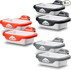 Saucemoto Dip Clip | an in-car Sauce Holder for Ketchup and Dipping sauces. As seen on Shark Tank (6 Pack Assortment, Black, Red, Gray)