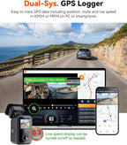 Vantrue E360 ACE All Channel Dash Cam, 585°, STARVIS 2, Front Inside Rear Full Coverage Dashcam with Selfie Stick Tripod, Fisheye, Dual IR Night Vision, Action Camera, Voice Control, GPS, Support 1TB