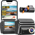 DDPAI 4K Dash Cam Front and Rear, STARVIS 2 IMX678, Built-in 64G eMMC Dual HDR Car Camera, WiFi Dash Camera for Cars with GPS,AI ISP Night Vision 2.0,3" IPS,ADAS,24H Parking Mode,Support 512GB,Z90 Pro