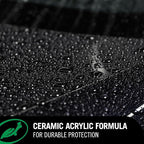 Turtle Wax Hybrid Solutions Ceramic Acrylic Black Car Wax Spray, Restores Apperance of Black Car Paint, Ceramic Coating Protection, Extreme Water Beading, High Gloss Shine, 16 oz (Pack of 6)