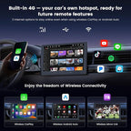 A7 10.1" QLED Android Double Din Car Stereo, 4G LTE/Wi-Fi/USB, SPDIF/DSP/4V RCA, Wireless Android Auto & CarPlay, AI DriveChat, HDMI-in/Out, GPS Tracking & Parking Monitor, S8 Gen4