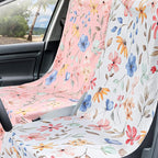 Hahafelt 2 Pack Car Seat Towel Covers with Storage Bag, 63 x 32 Inch Universal Non Slip Waterproof Sweat Protector for Car Truck, Gym Swimming Running, Machine Washable (Watercolor Flowers)