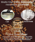 Hanging Air Freshener Car Diffusers - Long Lasting Scent, Odor Eliminator, Home Essentials, Fresh car fragrance diffuser - 3 Pack- Teakwood and Mahogany