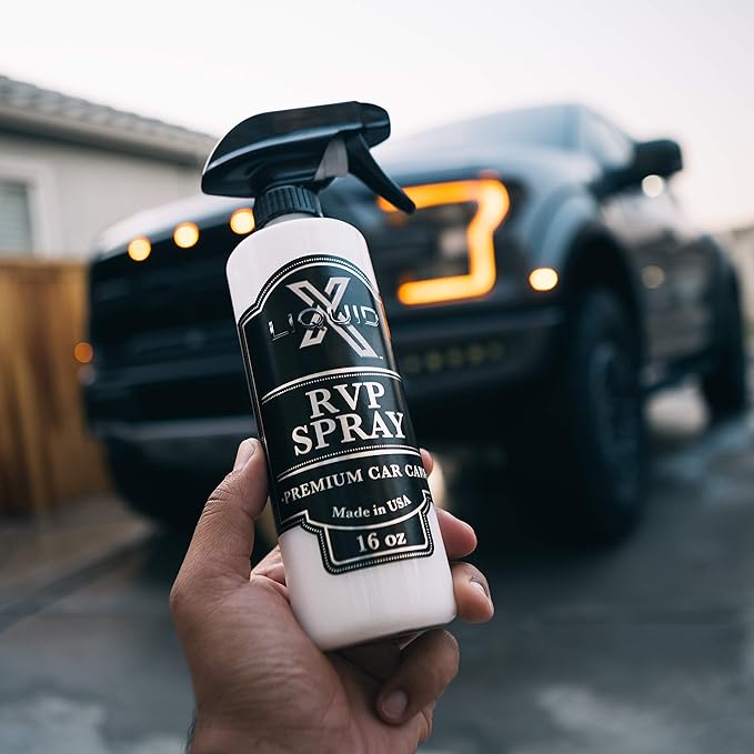 Liquid X R.V.P. Spray - Premium Tire Dressing for Any Rubber, Vinyl & Plastic - Non Greasy, Satin Finish - Added UV Protection, No-Sling (16 oz)