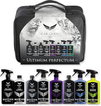 Car Gods 8 Piece Car Cleaning Detailing Kit - Shampoo - Carnauba Wax - Wheel Cleaner - Shine Detailer - Fallout Eliminator - Tyre Serum - Interior Detailer - Glass Cleaner